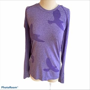 Oiselle Flyte long sleeve top purple Medium